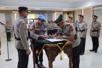 Prosesi Sertijab di Polres Demak, Jawa Tengah 