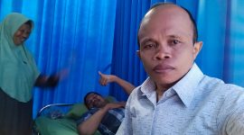 Foto : Afif (36), warga Desa Grujugan, Kecamatan Gapura