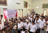 Acara berbagi kasih Laskar Prabowo 08 penuh dengan kebahagian 