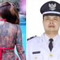 Foto Ilustrasi wanita bertato (google) , Kades Sapeken, Joni Junaidi (kanan)