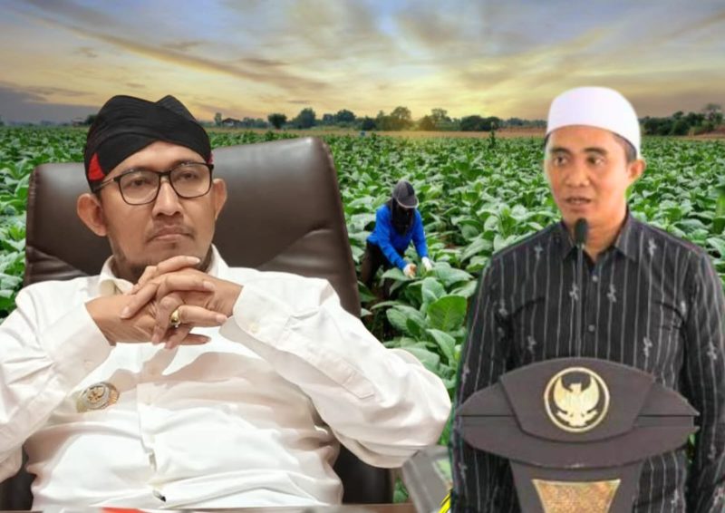 Bupati Sumenep (kiri), Ketua Paguyuban Pabrik Rokok Sumenep H. . Syafwan Wahyudi (kanan ) . Panggung megah Festival Tembakau Madura 2025 di Sumenep menjadi saksi pertaruhan integritas. Pabrik besar maupun kecil dipaksa membuktikan diri di depan publik