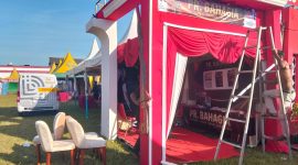 Persiapan elegan stand PR Bahagia Ganding membuahkan hasil, tampil eksklusif dan  siap diserbu pengunjung Festival Tembakau Madura 2025