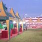 Stand PR DRT, PR Bayezid, dan PR Arista serta puluhan stand PR lain sedang prepare persiapan Festival Tembakau Madura 2025