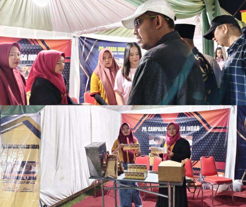 Keterangan Foto:
Bupati Sumenep Achmad Fauzi Wongsojudo yang didampingi  PLT Sekda Syahwan Effendi, Kadisbudpor Sumenep dan sejumlah pejabat daerah meninjau stand PR Campalok Perkasa Indah yang memproduksi  SKT Bening Alami.
 Kehadiran mereka menjadi simbol dukungan penuh pemerintah terhadap eksistensi industri kretek Madura sebagai identitas, kebanggaan, dan kekuatan ekonomi lokal.