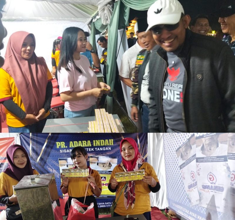 Keterangan Foto: Bupati Sumenep Achmad Fauzi Wongsojudo yang didampingi  PLT Sekda Syahwan Effendi, Kadisbudpor Sumenep dan sejumlah pejabat daerah meninjau stand PR Adhara Indah yang memproduksi  SKT Bening Alami.
Kehadiran mereka menjadi simbol dukungan penuh pemerintah terhadap eksistensi industri kretek Madura sebagai identitas, kebanggaan, dan kekuatan ekonomi lokal.