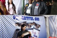 Bupati Sumenep Achmad Fauzi Wongsojudo yang didampingi  PLT Sekda Syahwan Effendi, Kadisbudpor Sumenep dan sejumlah pejabat daerah disambut ramah saat meninjau stand Gataful 600