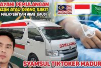 Ambulance desa Tambaagung Barat mengantar pasien dan siap menjemput jenazah warga dari berbagai penjuru Indonesia hingga luar negeri, memastikan pemulangan tiba dengan aman