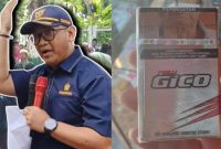 KOLASE FOTO. Rokok ilegal merk New Gico