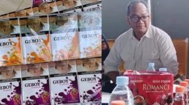 KOLASE FOTO. Rokok ilegal merk Geboy yang ditengarai milik Haji Fahmi PR Sekar Anom di Desa Blumbungan, Kecamatan Larangan, Kabupaten Pamekasan, yang dibiarkan bebas beredar tanpa penegakan hukum. Dan Kepala Kantor Bea Cukai Madura Novian Dermawan