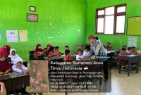 Sosialisasi program Simpanan Pelajar (SimPel) kepada siswa SDN Panaongan III, sebagai upaya menanamkan budaya menabung sejak dini