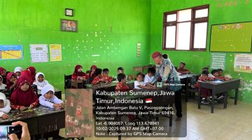 Sosialisasi program Simpanan Pelajar (SimPel) kepada siswa SDN Panaongan III, sebagai upaya menanamkan budaya menabung sejak dini