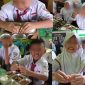 Ekspresi polos anak-anak SDN Pangarangan III Sumenep saat mencicipi menu Program Makan Bergizi. “Pak Prabowo, keras banget ayamnya,” ujar salah satu siswa.
