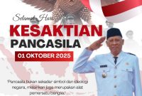 Pancasila bukan hanya sekedar dasar negara, melainkan simbol jati diri bangsa Indonesia. Ia hadir bukan hanya sebagai teks dalam lembar konstitusi, tetapi sebagai ruh yang menjiwai setiap sendi kehidupan berbangsa.