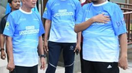 Ketua PKDI, Bupati Sumenep Achmad Fauzi, dan MH Said Abdullah terlihat kompak menghadiri Myze Fun Run 2025.

