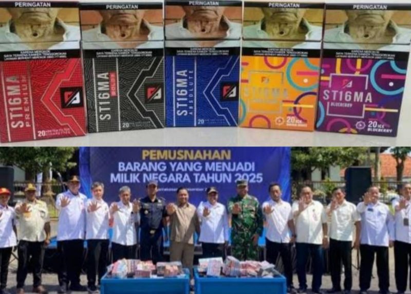 Keterangan Foto:
Aparat Bea Cukai Madura bersama Aparat Penegak Hukum dan unsur Pemerintah Kabupaten Pamekasan memusnahkan ribuan batang rokok ilegal dalam aksi pembakaran di depan Pendopo Pamekasan. Aksi yang diklaim sebagai penindakan rokok ilegal ini menuai sorotan publik, lantaran di tengah seremoni pemusnahan, peredaran rokok ilegal skala besar seperti ST16MA di Pamekasan dinilai masih bebas dan belum tersentuh hukum.
