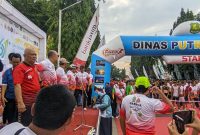 Ribuan peserta mengikuti Sumenep Sun Run 2025 di Areal Taman Potre Koneng, sebuah kegiatan lari massal yang digelar untuk mendorong masyarakat menerapkan gaya hidup sehat.