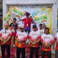 Momen foto bersama Bupati, Kapolres, Wakapolres, Plt Sekda, dan Kadis PUTR Sumenep di Sun Run 2025, simbol kolaborasi semua pihak dalam mendorong masyarakat hidup aktif dan sehat.