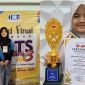 Keterangan Foto: Aulia Qurrota Ayunin Nugroho menunjukkan medali prestasi nasional yang diraihnya dalam ajang Venus ke-3 bidang Matematika, Sains, dan Bahasa Inggris, mengharumkan nama Sumenep di tingkat nasional.