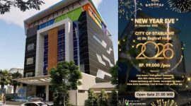 de Baghraf Hotel Sumenep menghadirkan paket malam tahun baru yang terbuka untuk umum dengan harga terjangkau.
