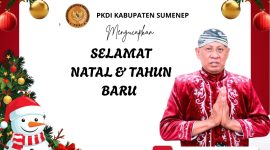 Ketua PKDI Kabupaten Sumenep, H. Ubaid Abdul Hayat, menyampaikan ucapan Selamat Natal 2025 dan Tahun Baru 2026 kepada seluruh masyarakat, seraya menekankan pentingnya toleransi dan persaudaraan antarumat beragama di Kabupaten Sumenep.