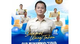 Moch Wijdan mewakili PKDI Madura Raya mengucapkan selamat ulang tahun kepada Gus Muhammad Yusuf, sebagai simbol inspirasi dan teladan bagi kepala desa di Madura