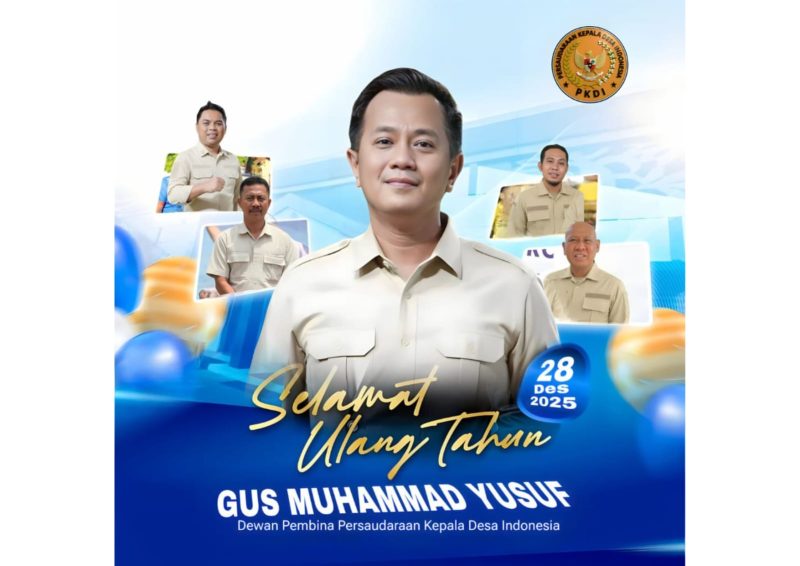Moch Wijdan mewakili PKDI Madura Raya mengucapkan selamat ulang tahun kepada Gus Muhammad Yusuf, sebagai simbol inspirasi dan teladan bagi kepala desa di Madura