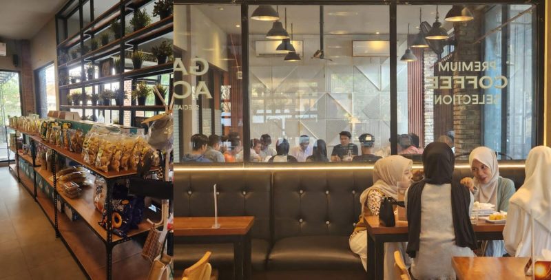 Deretan produk UMKM lokal Sumenep dipajang rapi di Lotus, melengkapi konsep resto dan karaoke keluarga yang mengangkat martabat produk lokal (kiri)