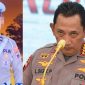 Homaidi (kiri), oknum Satlantas Sumenep yang diduga menakut-nakuti jurnalis, terlihat berdampingan dengan Kapolri Listyo Sigit (kanan), simbol reformasi Polri yang kini diuji oleh ulah aparat bawahannya