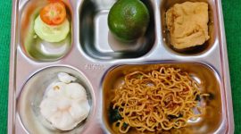Foto. Sajian Makanan Bergizi Gratis (MBG) di Kecamatan Batang-batang