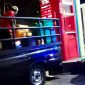 Deretan jerigen dan mobil pick-up diduga mengangkut solar subsidi dari SPBU 54.693.01 Pamekasan, di tengah jeritan  sopir dan kaum nelayan .