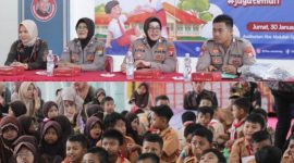 Sosialisasi anti bullying di Fathimah International Elementary School (FIES) Sumenep, Jumat (30/1), yang menghadirkan narasumber dari Polres Sumenep. Kegiatan ini diikuti oleh siswa, guru, dan tenaga kependidikan sebagai upaya menanamkan nilai empati serta menciptakan lingkungan sekolah yang aman dan ramah anak.