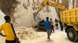 Lokasi jurang di Dusun Kembang, Desa Rombasan, Pragaan, Sumenep, tempat mobil pick up terperosok hingga menewaskan pengemudi.