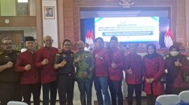 Jajaran PKDI Kabupaten Sumenep fpto bersama usai mengikuti Sosialisasi Jaksa Garda Desa (Jaga Desa) yang digelar Kejaksaan RI di Graha Samudra Bumimoro, Surabaya, sebagai bagian penguatan tata kelola Dana Desa.
