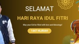 Owner Cahaya Pro H. Fathor Rosi menyampaikan Selamat Hari Raya Idul Fitri 1447 Hijriah, mohon maaf lahir dan batin.