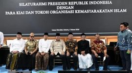 Haji Khairul Umam (Haji Her) Pamekasan saat menghadiri undangan silaturahmi Presiden Prabowo Subianto bersama para kiai dan tokoh organisasi kemasyarakatan Islam di Istana Kepresidenan Jakarta.