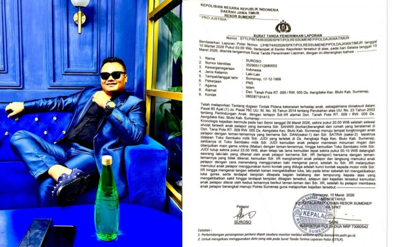 H. Andika Megiesta Cahya Hendra Kusuma, S.E., S.H., M.H., pengacara yang menangani kasus anak di bawah umur, mendesak Polres Sumenep untuk segera mengambil tindakan terukur dan profesional terhadap dugaan kekerasan brutal yang menimpa korban.