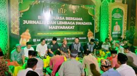 Bang Ali, Founder BIP, menegaskan komitmennya membangun silaturahmi dan kolaborasi dengan jurnalis serta LSM demi kepedulian sosial di Pamekasan