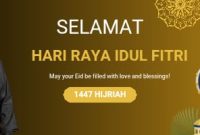 Bos CV Ayunda Permata Sejahtera H. Bambang Budianto menyampaikan ucapan Selamat Hari Raya Idul Fitri 1447 Hijriah, mohon maaf lahir dan batin.