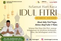 Kepala Bakespangpol sekaligus PLT Disperkimhub Sumenep, Achmad Dzulkarnain, menyampaikan ucapan Selamat Hari Raya Idul Fitri 1447 H kepada masyarakat, sambil mengajak memperkuat silaturahmi dan kepedulian sosial di Sumenep.