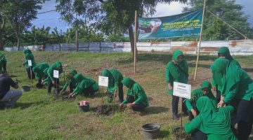 HUT ke-80 Persit, Gerakan Hijau di Kalianget Tegaskan Komitmen Jaga Lingkungan Sumenep