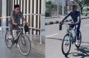 Ket foto: Aksi kompak Fraksi PDIP Sumenep gowes ke kantor, wujud keteladanan dalam mendukung gerakan hemat energi dan BBM
