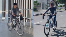 Ket foto: Aksi kompak Fraksi PDIP Sumenep gowes ke kantor, wujud keteladanan dalam mendukung gerakan hemat energi dan BBM