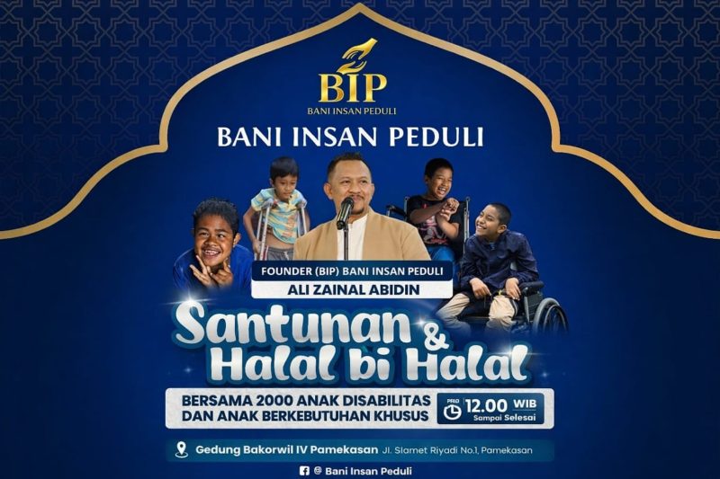Pada tanggal 26 April 2026, ribuan anak berkebutuhan khusus akan tersenyum bahagia saat halal bihalal BIP di Pamekasan