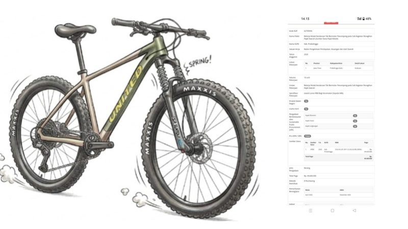 Ket foto: Ilustrasi sepeda gunung (MTB) yang dianggarkan Pemkab Probolinggo sebagai hadiah bagi kecamatan berprestasi dalam pelunasan Pajak Bumi dan Bangunan (PBB), yang kini menuai polemik di tengah isu efisiensi anggaran