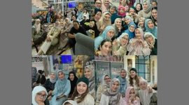 Mama-Mama Taput di Jakarta saat menggelar acara halal bihalal dalam momentum Syawal di salah satu kediaman anggota, penuh kehangatan dan kebersamaan.