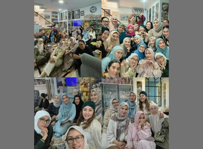 Mama-Mama Taput di Jakarta saat menggelar acara halal bihalal dalam momentum Syawal di salah satu kediaman anggota, penuh kehangatan dan kebersamaan.
