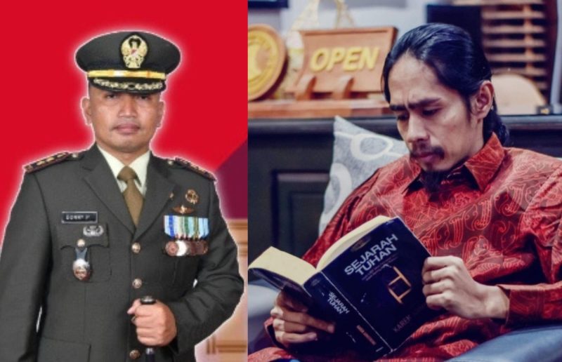 Ket Foto: Eks Dandim Sumenep Letkol Czi Donny Pramudya Mahardi (kiri)  Fauzi AS (kanan) 