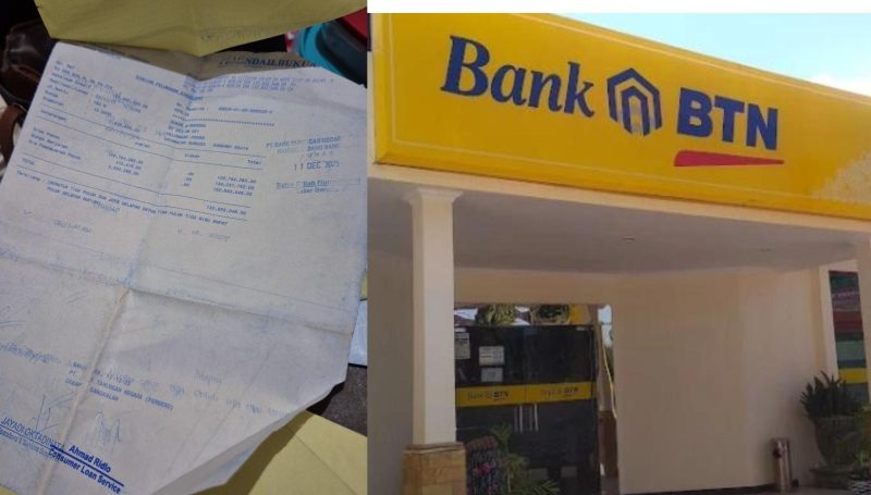 Ket foto:
Bukti pelunasan KPR Bank BTN atas nama HR yang dilakukan pada 11 Desember 2025