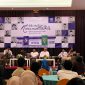 Peserta forum Malang Raya Roundtable yang digelar GEN Malang Raya saat membahas rencana laga Arema FC vs Persebaya di Stadion Kanjuruhan, Rabu (15/4/2026), di Kota Malang.