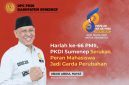 Ketua DPC PKDI Sumenep, Ubaid Abdul Hayat, menyampaikan ucapan selamat Harlah ke-66 PMII dengan mengusung semangat “Aksi Nyata PMII untuk Indonesia”.